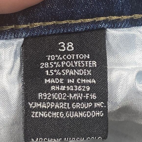 Rock Salt Jeans Mens 38 Distressed Patchwork Paint Splatter Ripped Denim Pants 3 - Picture 7 of 8